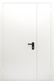 Дверь противопожарная в коридор белого цвета